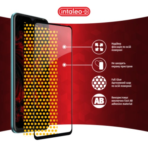 Стекло защитное Intaleo Full Glue Tecno Spark 8C Black (1283126542480)