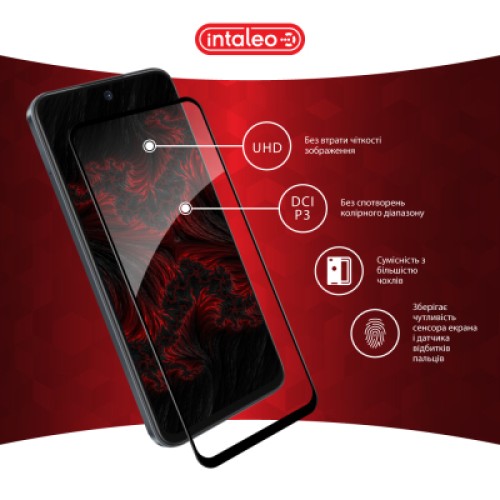 Стекло защитное Intaleo Full Glue Tecno Spark Go 1 Black (1283126607783)