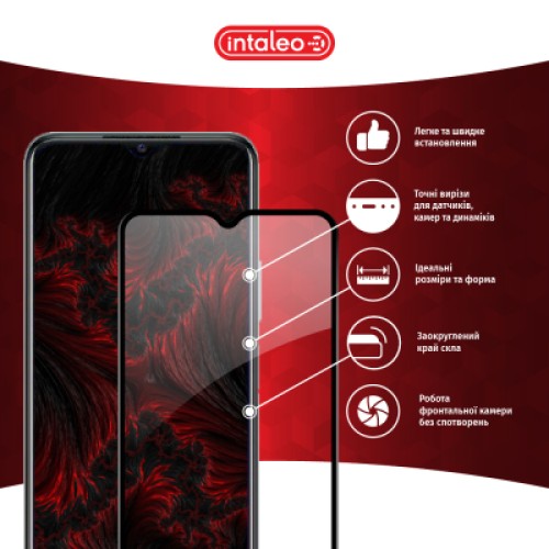 Стекло защитное Intaleo Full Glue Vivo Y21 Black (1283126526954)