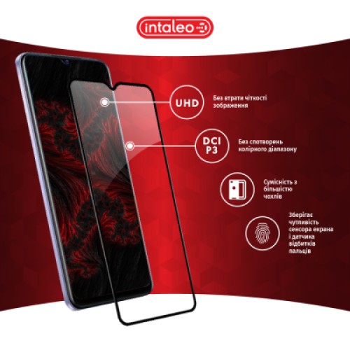 Стекло защитное Intaleo Full Glue Vivo Y21 Black (1283126526954)