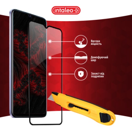 Стекло защитное Intaleo Full Glue Vivo Y21 Black (1283126526954)