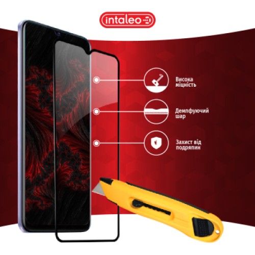 Стекло защитное Intaleo Full Glue Vivo Y21S Black (1283126527012)