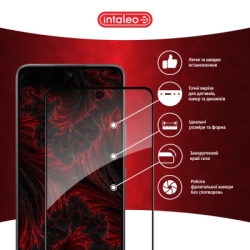 Стекло защитное Intaleo Full Glue Xiaomi 12 Lite Black (1283126559389)