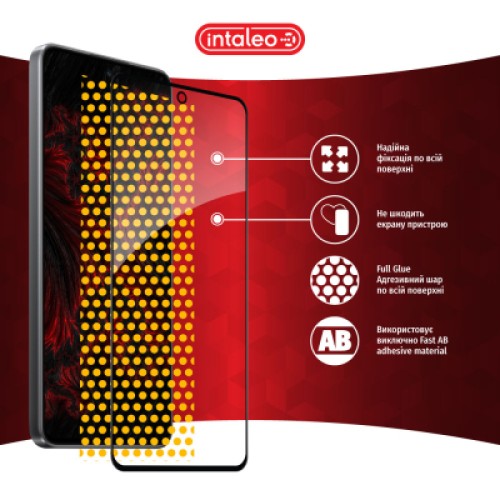 Стекло защитное Intaleo Full Glue Xiaomi 12 Lite Black (1283126559389)
