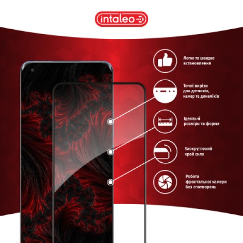 Стекло защитное Intaleo Full Glue Xiaomi Mi 11 Pro Black (1283126521164)