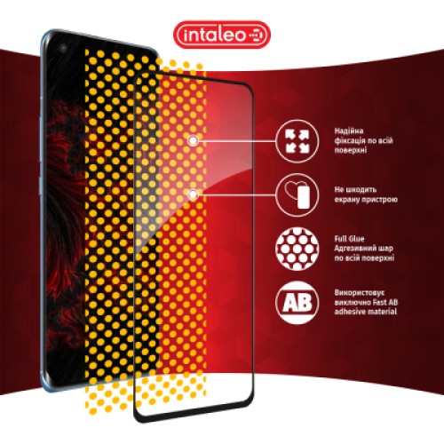 Стекло защитное Intaleo Full Glue Xiaomi Mi 11 Pro Black (1283126521164)