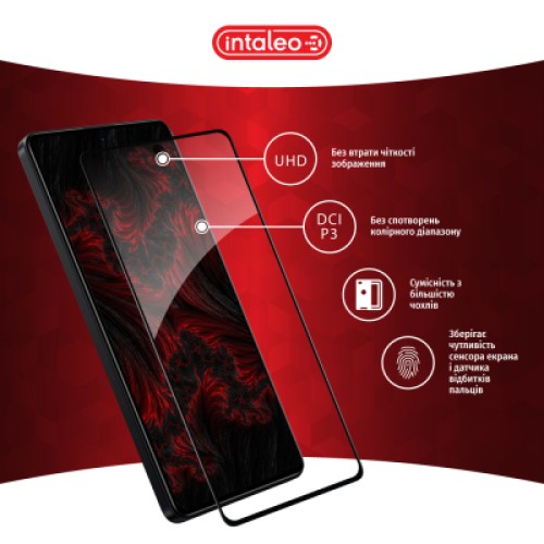 Стекло защитное Intaleo Full Glue Xiaomi Poco X5 Pro Black (1283126567438)