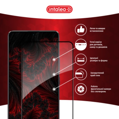 Стекло защитное Intaleo Full Glue Xiaomi Poco X6 Black (1283126588716)