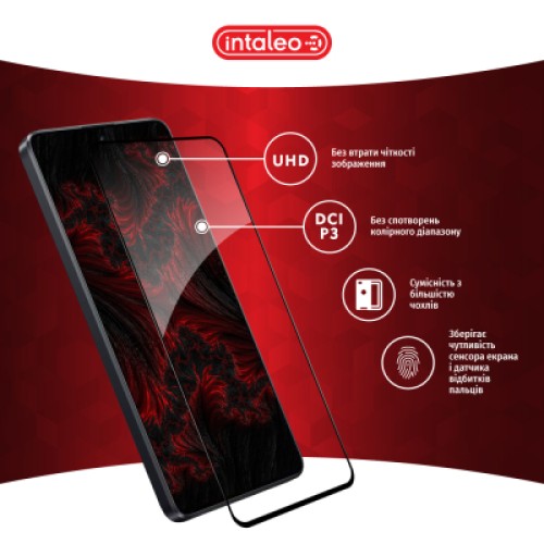 Стекло защитное Intaleo Full Glue Xiaomi Poco X6 Pro Black (1283126588723)