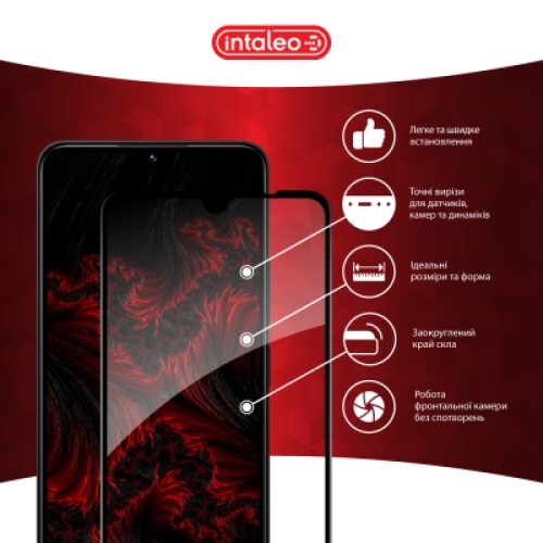 Стекло защитное Intaleo Full Glue Xiaomi Redmi 14C Black (1283126598722)