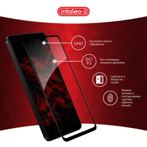 Стекло защитное Intaleo Full Glue Xiaomi Redmi 14C Black (1283126598722)