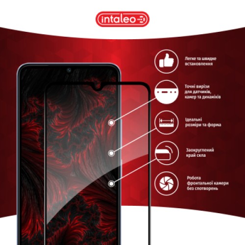 Стекло защитное Intaleo Full Glue Xiaomi Redmi A3 Black (1283126591297)