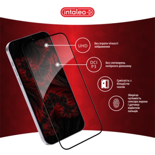 Стекло защитное Intaleo Full Glue Xiaomi Redmi Note 13 Pro 4G Black (1283126583919)