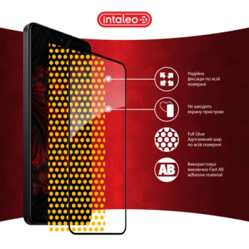 Стекло защитное Intaleo Full Glue Xiaomi Redmi Note 14 4G Black (1283126599453)