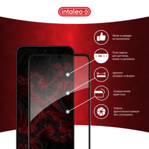 Стекло защитное Intaleo Full Glue ZTE Blade A35 Black (1283126598739)