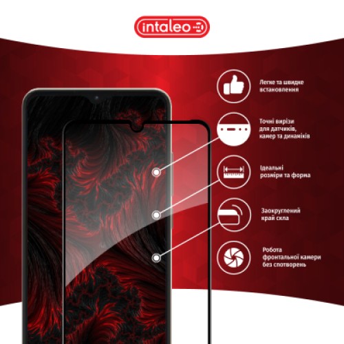 Стекло защитное Intaleo Full Glue ZTE Blade A52 Black (1283126545511)