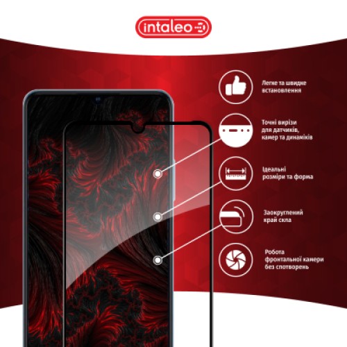 Стекло защитное Intaleo Full Glue ZTE Blade A72 Black (1283126545573)