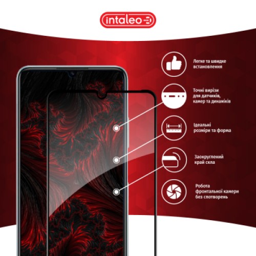 Стекло защитное Intaleo Full Glue ZTE Blade A72S Black (1283126575839)