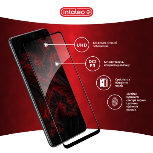 Стекло защитное Intaleo Full Glue ZTE Blade A72S Black (1283126575839)