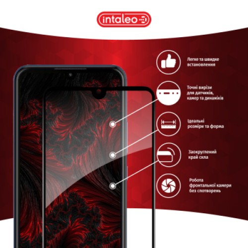 Стекло защитное Intaleo Full Glue ZTE Blade L220 Black (1283126583360)