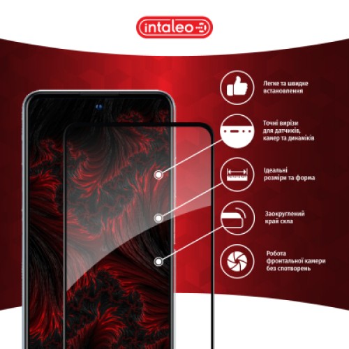 Стекло защитное Intaleo Full Glue ZTE V40S Black (1283126575693)