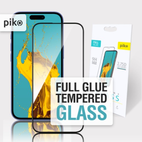 Стекло защитное Piko Full Glue Apple iPhone 16 Plus Black (1283126593390)
