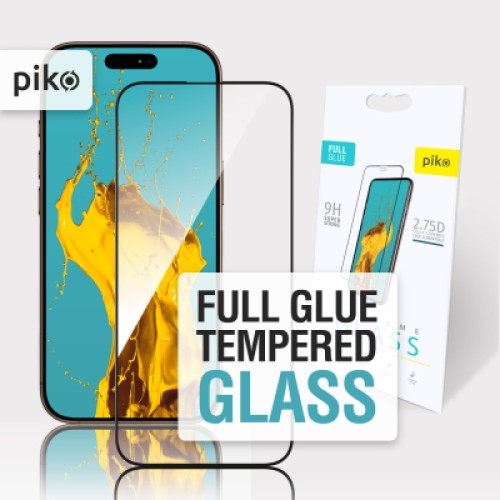 Стекло защитное Piko Full Glue Apple iPhone 16 Pro Max Black (1283126593413)