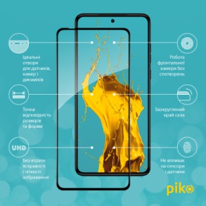 Стекло защитное Piko Full Glue Moto G84 Black (1283126582370)