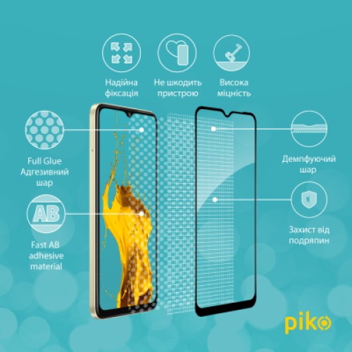Стекло защитное Piko Full Glue Oppo A38 4G Black (1283126588617)