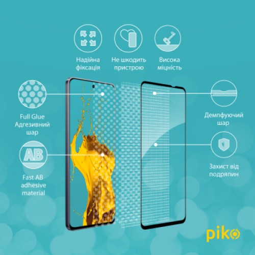 Стекло защитное Piko Full Glue Realme 13 5G Black (1283126607608)