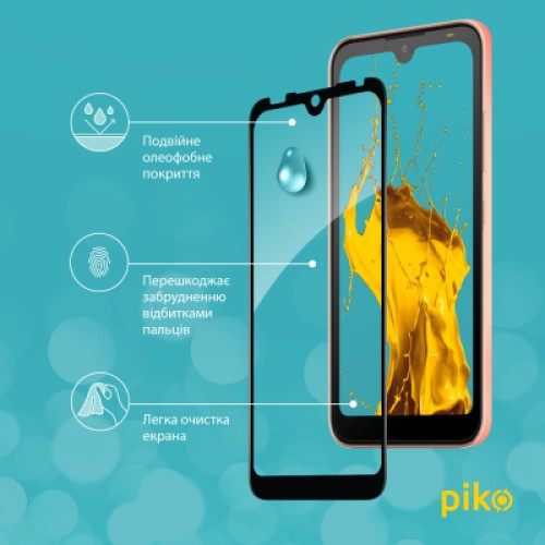 Стекло защитное Piko Full Glue Tecno Pop 5 Go Black (1283126573385)
