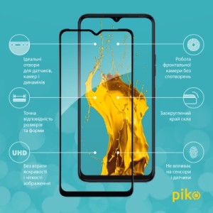 Стекло защитное Piko Full Glue Tecno Spark 10C Black (1283126564925)