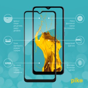 Стекло защитное Piko Full Glue Xiaomi Poco C50 Black (1283126589676)
