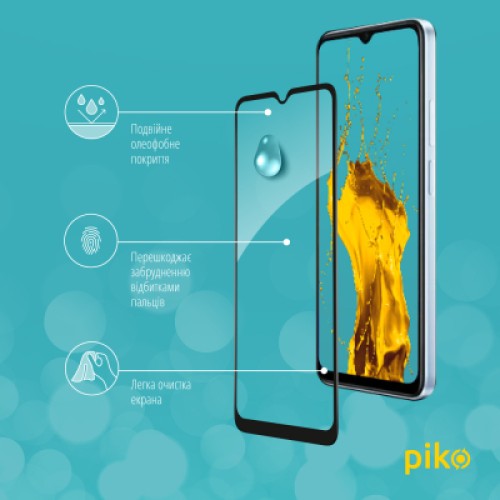 Стекло защитное Piko Full Glue Xiaomi Poco C50 Black (1283126589676)