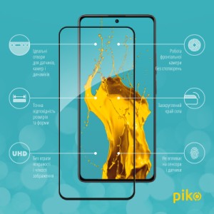 Стекло защитное Piko Full Glue Xiaomi Poco M6 Pro Black (1283126589737)