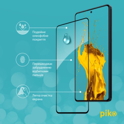 Стекло защитное Piko Full Glue Xiaomi Redmi Note 13 Pro 4G Black (1283126583964)