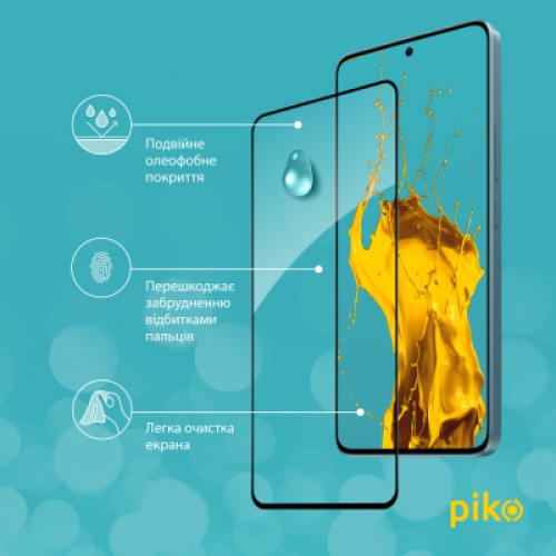 Стекло защитное Piko Full Glue Xiaomi Redmi Note 13 Pro 5G Black (1283126584008)
