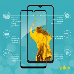 Стекло защитное Piko Full Glue ZTE Blade A52 Black (1283126545528)