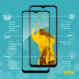 Стекло защитное Piko Full Glue ZTE Blade A53 Black (1283126583315)
