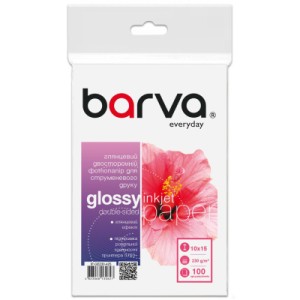 Фотобумага Barva 10x15, 230 g/m2, Everyday, Glossy, double-sided, 100c (IP-GE230-425)