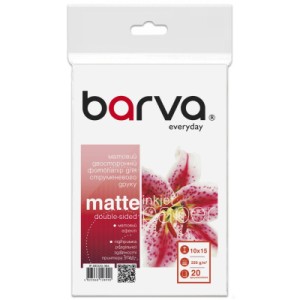 Фотобумага Barva 10x15, 220 g/m2, Everyday, Matte, double-sided, 20c (IP-BE220-384)