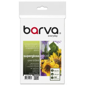 Фотобумага Barva 10x15, 260 g/m2, Everyday, superglossy, 60c (IP-RE260-388)