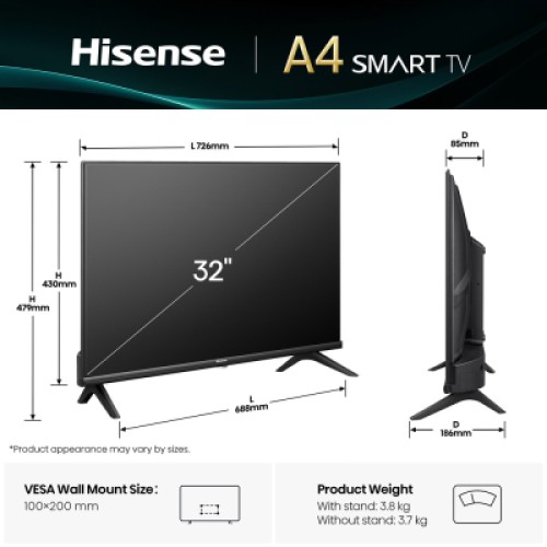 Телевизор Hisense 32A4Q