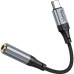 Кабель мультимедийный USB-C to 3.5mm F 1.0m LS36 Fresh Black HOCO (6942007608886)