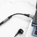 Кабель мультимедийный USB-C to 3.5mm F 1.0m LS36 Fresh Black HOCO (6942007608886)