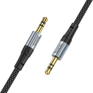 Кабель мультимедійний 3.5mm M to 3.5mm M 1.0m UPA26 AUX Black HOCO (6942007608800)
