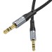 Кабель мультимедийный 3.5mm M to 3.5mm M 1.0m UPA26 AUX Black HOCO (6942007608800)