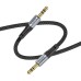 Кабель мультимедийный 3.5mm M to 3.5mm M 1.0m UPA26 AUX Black HOCO (6942007608800)