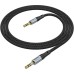 Кабель мультимедийный 3.5mm M to 3.5mm M 1.0m UPA26 AUX Black HOCO (6942007608800)