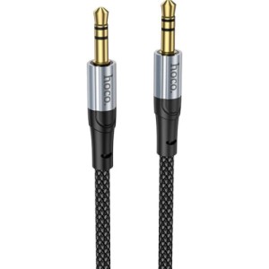 Кабель мультимедійний 3.5mm M to 3.5mm M 1.0m UPA26 AUX Black HOCO (6942007608800)